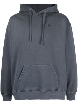 Hoodie med broderi Patta grå