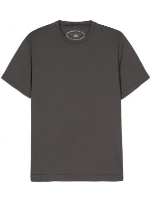 Bavlnené tričko Fedeli sivá