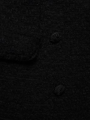 Mini šaty s výstřihem do v Self-portrait černé