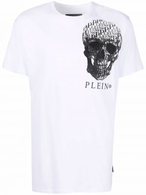 T-shirt mit print Philipp Plein weiß