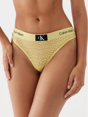 Chiloți tanga Calvin Klein Underwear galben