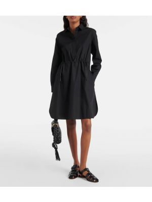 Mini robe en coton Max Mara noir