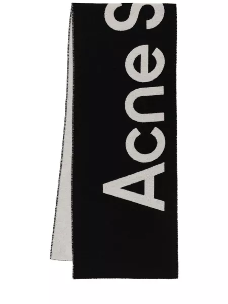 Yün şal Acne Studios siyah