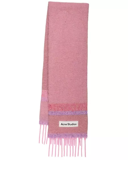 Alpaca uld tørklæde Acne Studios pink