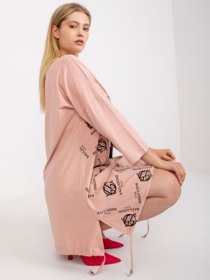 Tunika s potlačou Fashionhunters ružová