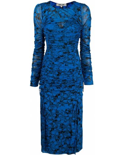 Vestido midi Dvf Diane Von Furstenberg azul