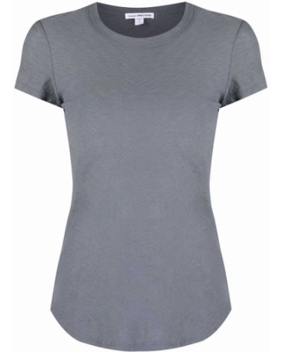 T-shirt mit rundem ausschnitt James Perse grau