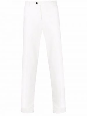 Rovné kalhoty na zip Philipp Plein bílé
