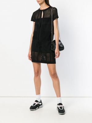 Mini vestido de malla Chanel Pre-owned negro