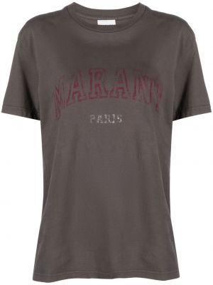 T-shirt con stampa Marant étoile nero