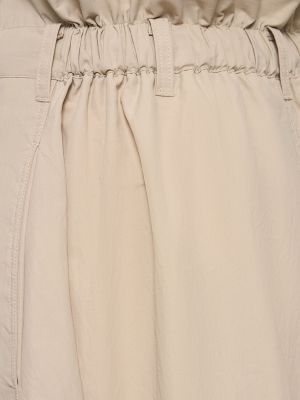 Nylonowa długa spódnica z wysoką talią Y-3 khaki