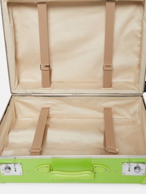 Καρό βαλίτσα Globe-trotter πράσινο