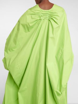 Bavlněné dlouhé šaty Roksanda zelené