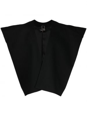 Vlněné sako s výstřihem do v Comme Des Garçons Homme Plus černé
