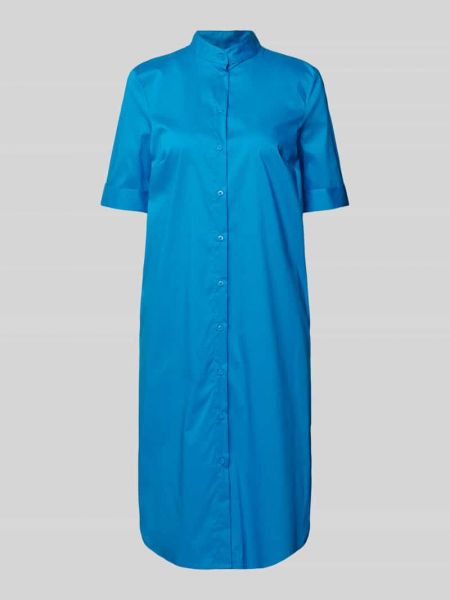 Sukienka midi ze stójką Christian Berg Woman Selection niebieska