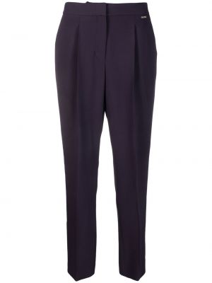 Pantaloni plisate Boss violet