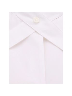 Camisa de algodón con hebilla Off-white blanco