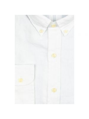 Camisa vaquera de lino slim fit deportiva Ralph Lauren blanco
