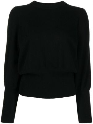 Džemper od kašmira s okruglim izrezom N.peal crna
