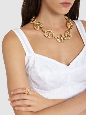 Δαχτυλίδι με πετραδάκια Dolce & Gabbana χρυσό
