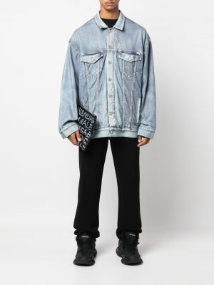 Jeansjacke mit print Balenciaga