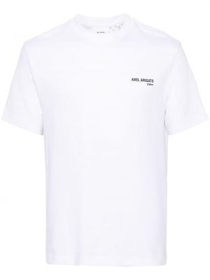 T-shirt en coton à imprimé Axel Arigato blanc