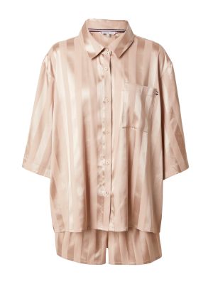 Rožinio aukso pižama Tommy Hilfiger auksinė