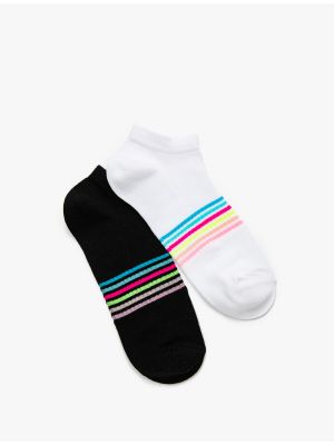 Prugaste čarape Koton bijela