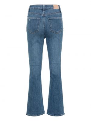 High waist bootcut jeans ausgestellt Paige blau