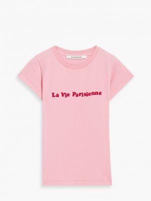 Розовая футболка с принтом из джерси être Cécile