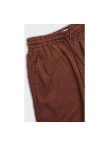 Pantalones cortos de lino Les Deux marrón
