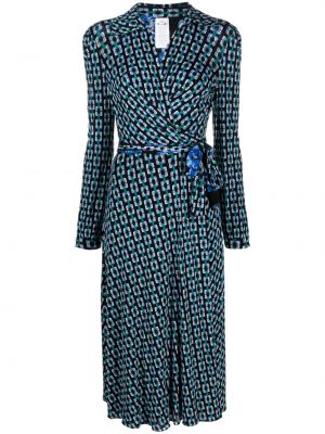 Obojstranné šaty Dvf Diane Von Furstenberg modrá