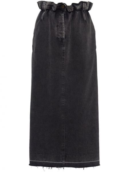 Džínsová sukňa Miu Miu čierna