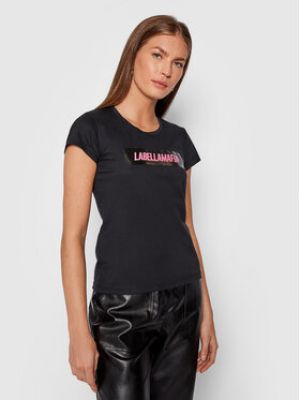 Priliehavé tričko Labellamafia čierna