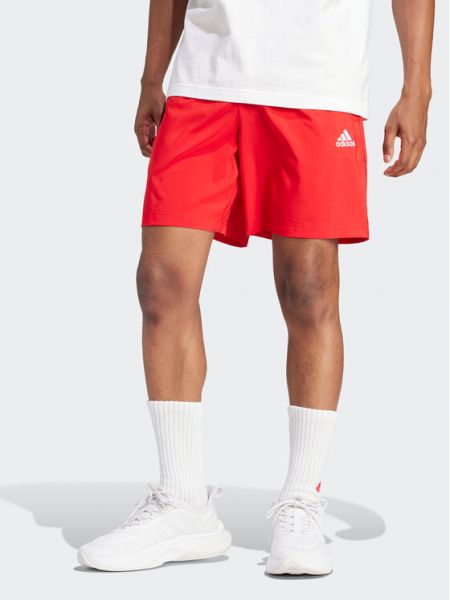 Priliehavé športové šortky Adidas červená