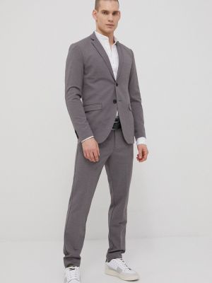 Spodnie dopasowane Premium By Jack&jones szare