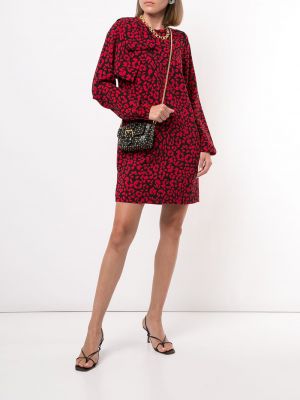 Mini vestido con estampado animal print Nº21 rojo