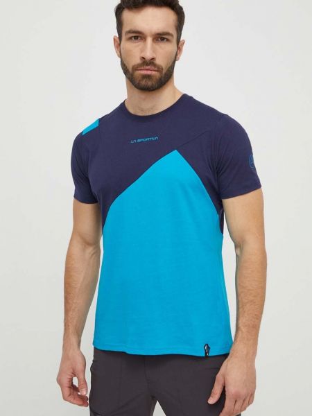 Majica s printom kratki rukavi La Sportiva plava