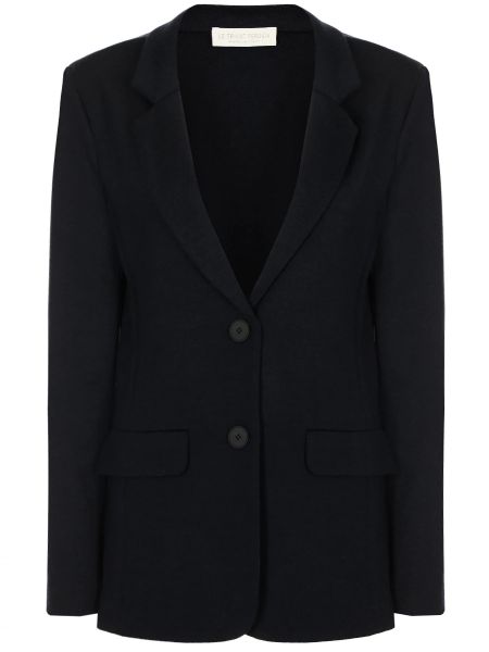 Шерстяной пиджак Le Tricot Perugia черный