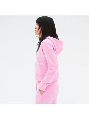 Fleece hoodie New Balance pink