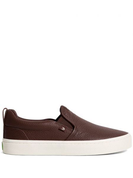 Læder slip-on sneakers Cariuma brun