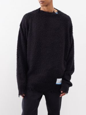 Черный хлопковый свитер Mihara Yasuhiro