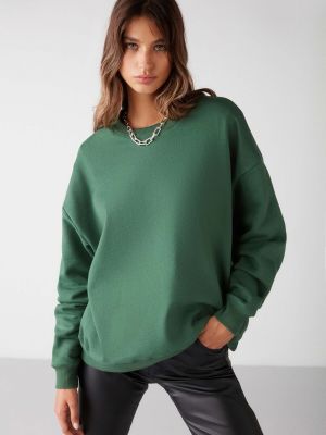 Fliso džemperis oversize Grimelange žalia