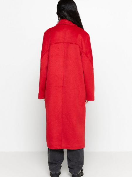 Płaszcz zimowy Selected Femme czerwony