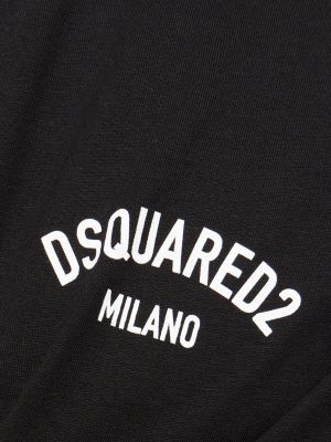 Majica s printom Dsquared2 crna