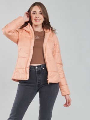 Pikowana kurtka slim fit Adidas różowa