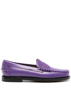 Pantofi loafer din piele Sebago violet