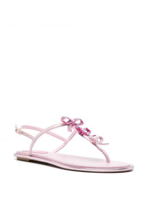 Sandale mit schleife Rene Caovilla pink