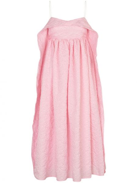 Κοκτέιλ φόρεμα Cecilie Bahnsen ροζ