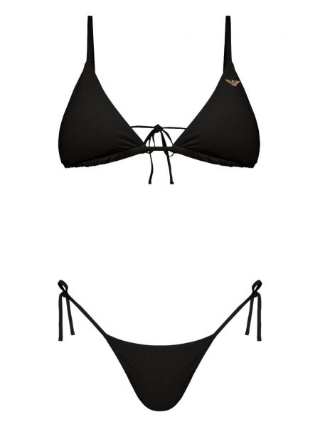 Bikini nyomtatás Emporio Armani fekete